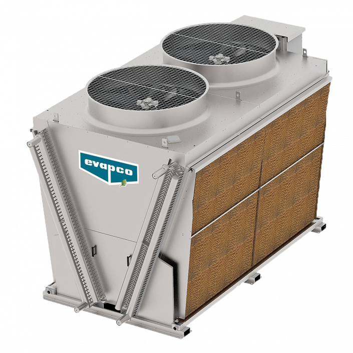 eco-Air Series V-configuration Industrial Adiabatic CO2 Gas Cooler