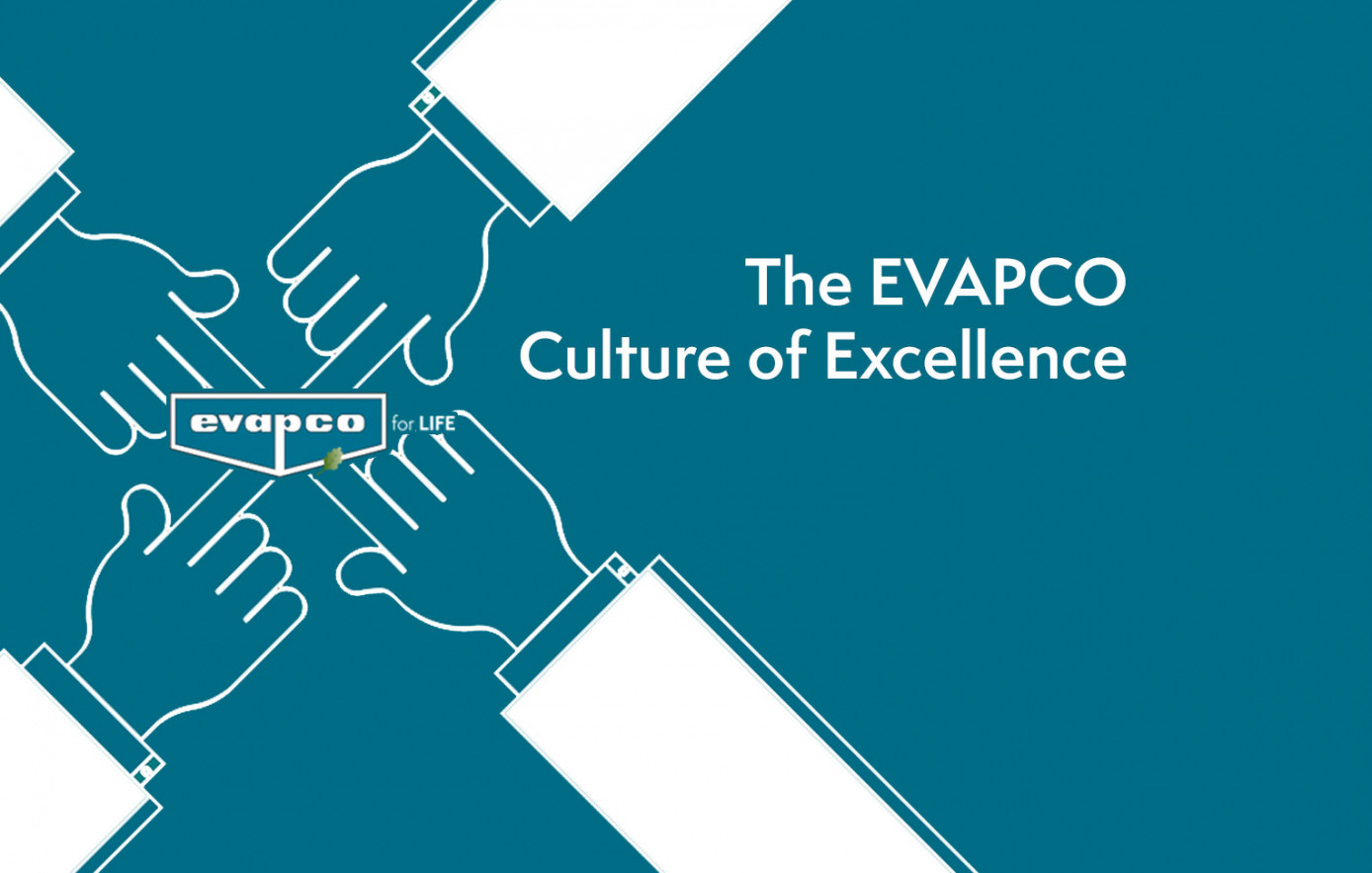 Hands Pointing to EVAPCO Logo