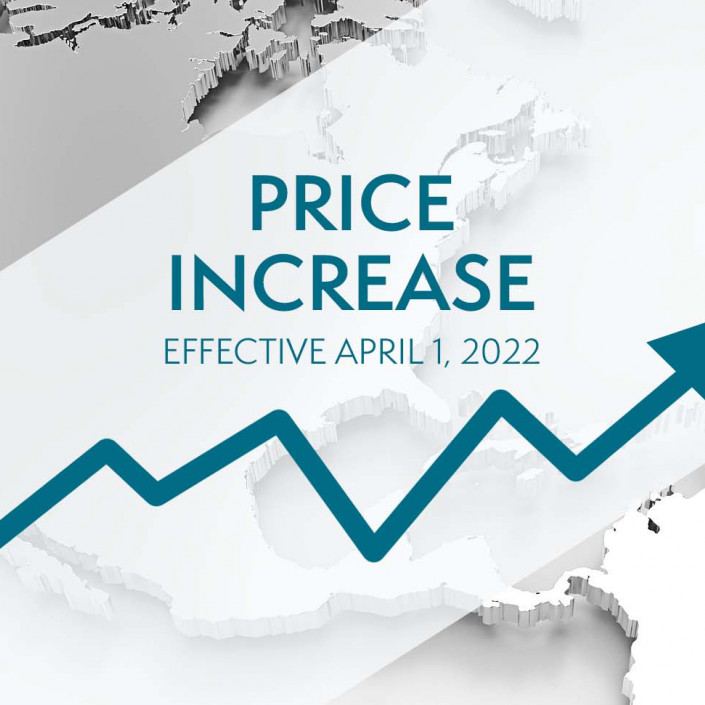 Price Increase April 2022